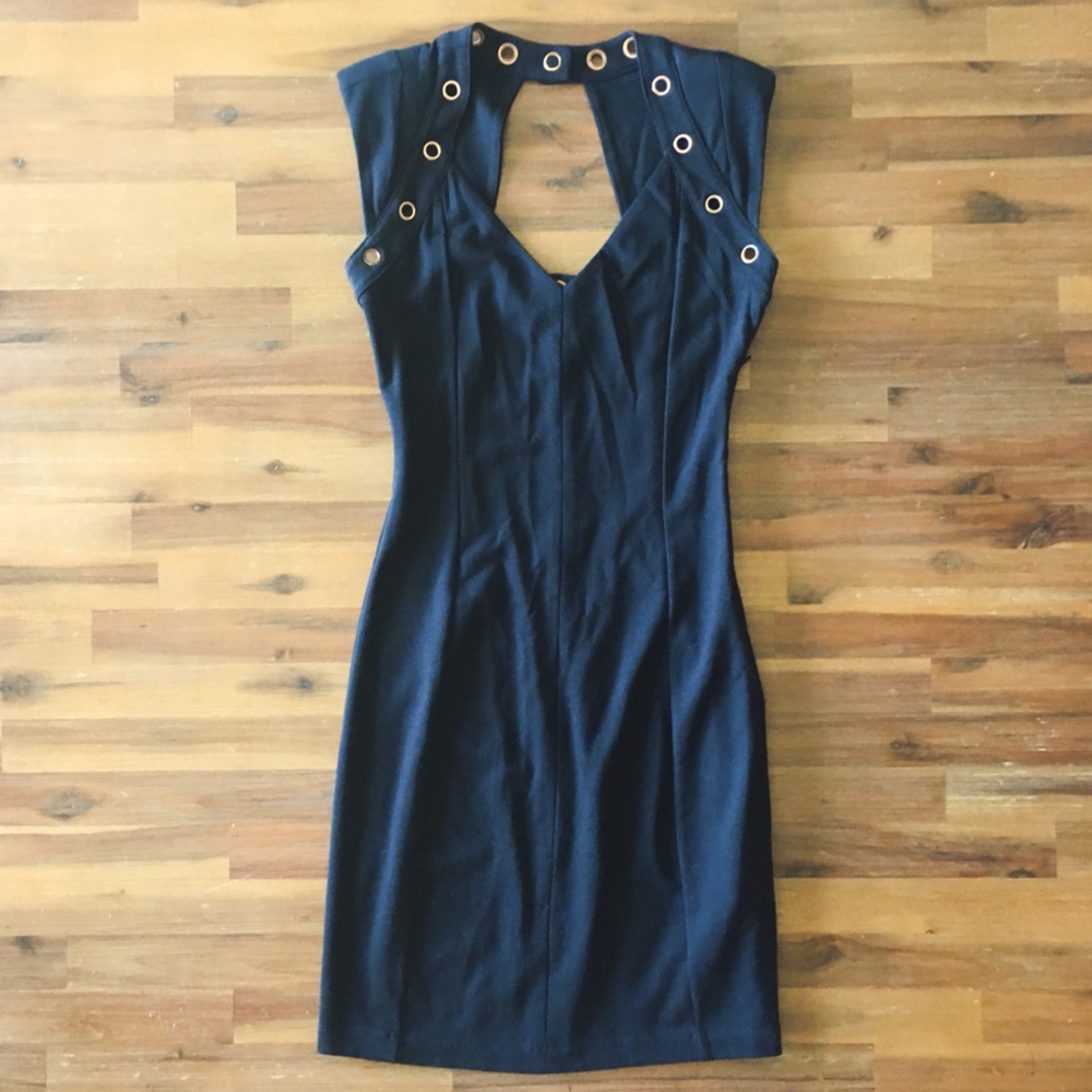 A|X Rivet Black Dress